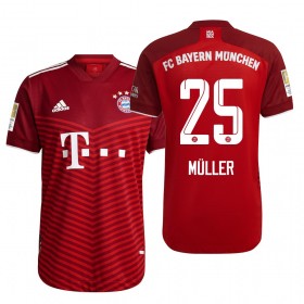Camisolas de futebol FC Bayern München Thomas Muller 25 Equipamento Principal 2021/22 Manga Curta